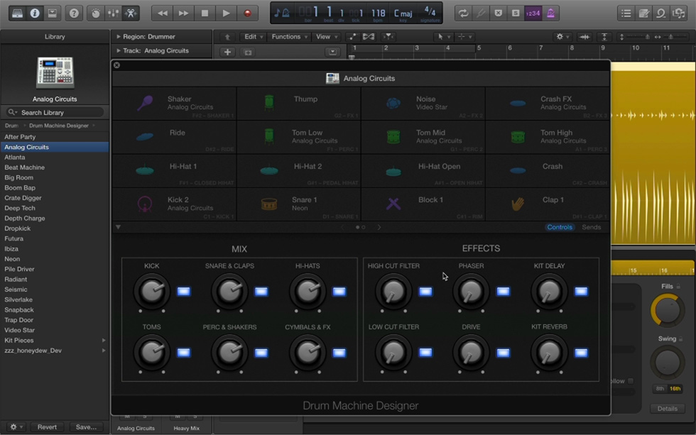 Logic Pro X 10.1「Drum Machine Designer」